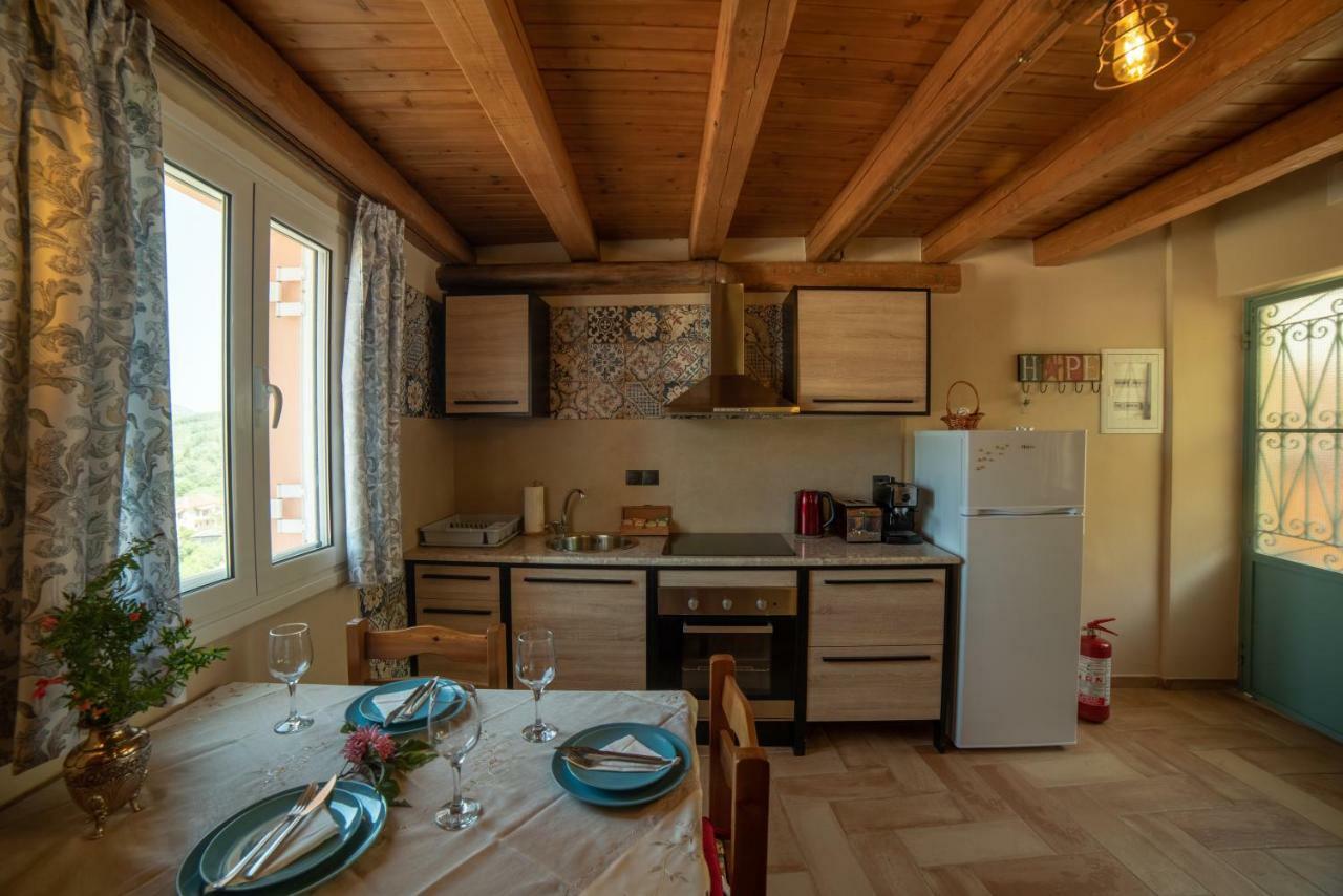 Ferienwohnung Menecrates Rustic - San Matteo Ágios Matthaíos Exterior foto